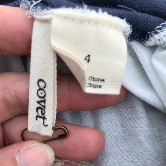 Covet Boho Light Yellow Square Tile Silk Maxi - Picture 6 of 7